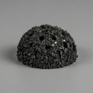 Carbide globe with hole bit, 1.5"x.75", close up