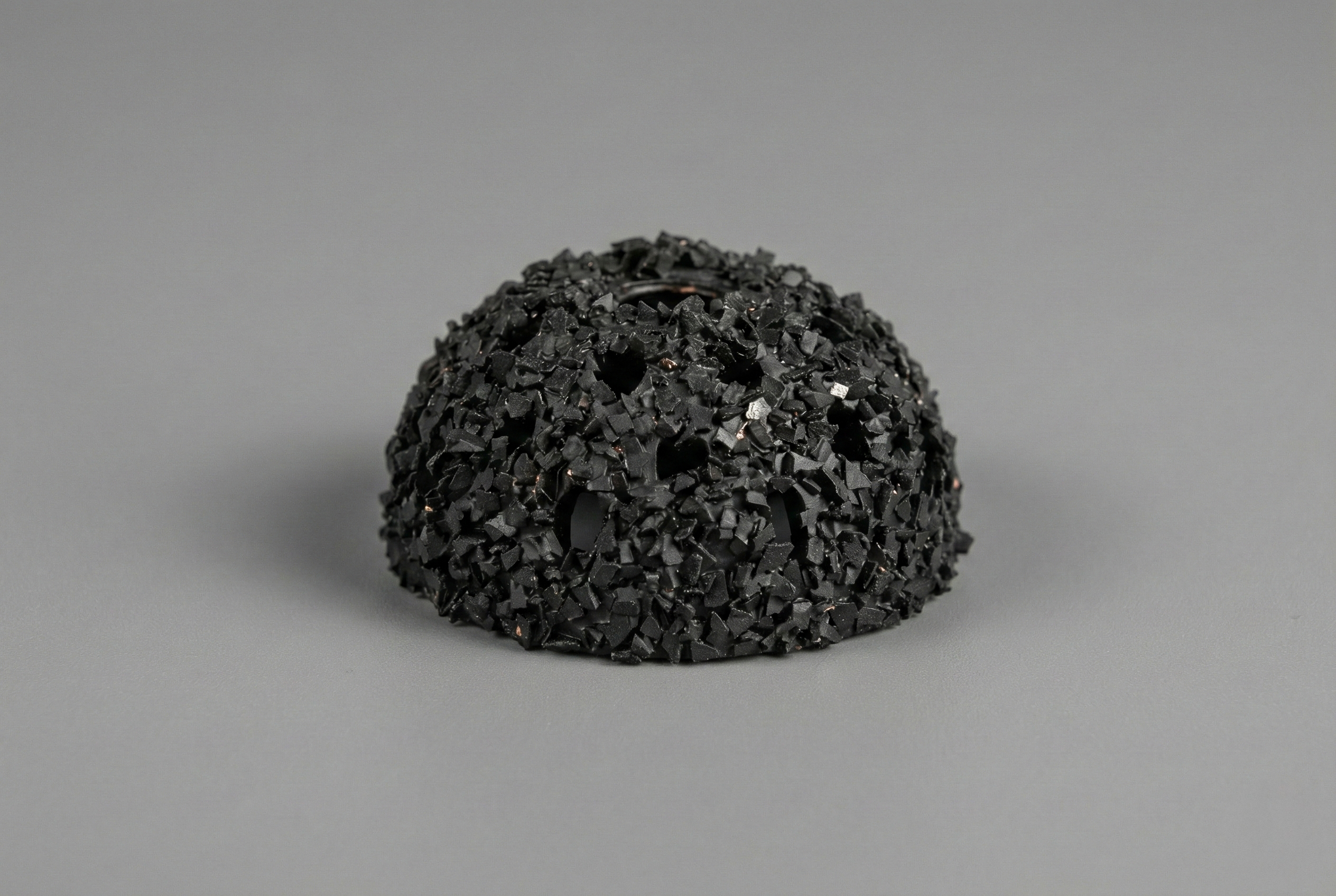 Carbide globe with hole bit, 1.5"x.75", close up